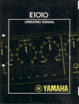 Yamaha E1010 El kitabı