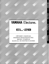Yamaha EL-28 El kitabı