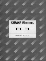 Yamaha EL-3 El kitabı
