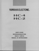 Yamaha HC-2 Kullanım kılavuzu