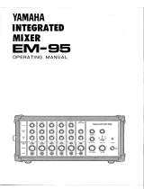 Yamaha EM-95 El kitabı