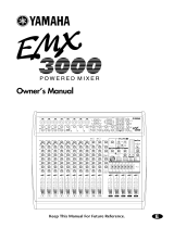 Yamaha EMX3000 El kitabı