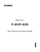 Yamaha P-85S El kitabı