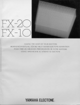 Yamaha FX-10 El kitabı