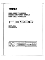 Yamaha FX500 El kitabı