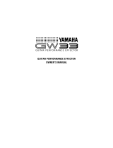 Yamaha GW33 El kitabı