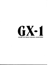 Yamaha GX-1 El kitabı