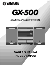 Yamaha GX-500 Kullanım kılavuzu