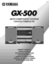 Yamaha GX-500RDS El kitabı
