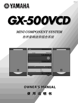 Yamaha GX-500VCD Kullanım kılavuzu