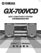 Yamaha GX-700VCD El kitabı