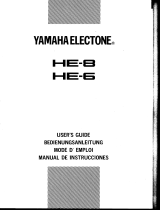 Yamaha HE-8 El kitabı