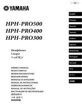 Yamaha HPH-PRO500 El kitabı