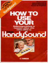 Yamaha HandySound HS-501 El kitabı