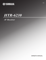 Yamaha HTR 6230 - AV Receiver El kitabı