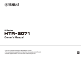 Yamaha HTR-2071 El kitabı