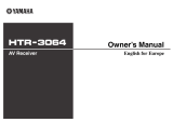 Yamaha HTR-3064 El kitabı