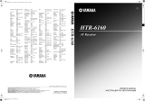 Yamaha HTR-6160 El kitabı