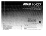 Yamaha K-07 El kitabı