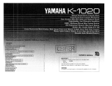 Yamaha K-1020 El kitabı