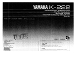 Yamaha K-222 El kitabı