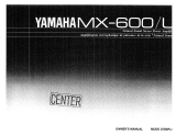 Yamaha MX-600 El kitabı