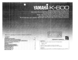 Yamaha K-600 El kitabı