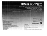 Yamaha K-720 El kitabı