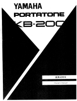 Yamaha KB-200 El kitabı
