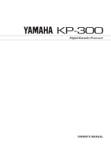 Yamaha KP-300 El kitabı