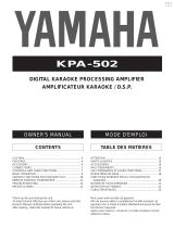 Yamaha KPA-502 El kitabı