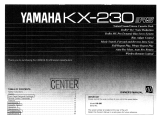 Yamaha KX-230 El kitabı