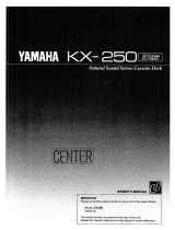 Yamaha KX-250 El kitabı