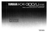 Yamaha KX-300U El kitabı