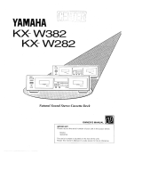 Yamaha KX-W282 El kitabı