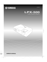 Yamaha LPX-500 Kullanım kılavuzu