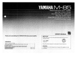Yamaha M-85 El kitabı