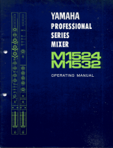 Yamaha M1524 M1532 El kitabı