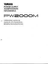 Yamaha PW2000M El kitabı