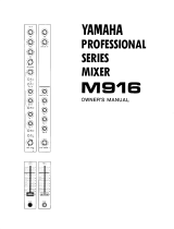 Yamaha M916 El kitabı