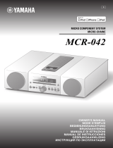 Yamaha MCR-042 White Kullanım kılavuzu
