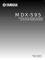 Yamaha MDX-595 Kullanım kılavuzu