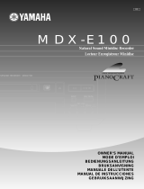 Yamaha MDX-E100 El kitabı