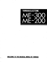 Yamaha ME-200 El kitabı