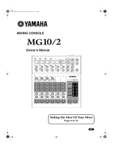 Yamaha MG10/2 Kullanım kılavuzu