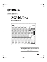 Yamaha MG16XU Kullanım kılavuzu