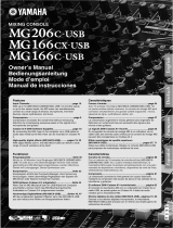 Yamaha MG166CX El kitabı