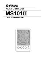 Yamaha MS101 II El kitabı