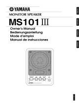 Yamaha MS101III El kitabı