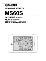 Yamaha MS60S El kitabı